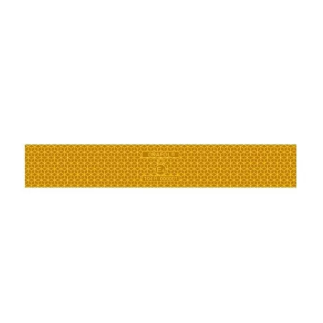 BANDE RETROREFLECHISSANTE VC104 + / RIGIDE - 12.5M X 5CM - JAUNE - ORAFOL