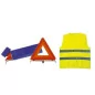 KIT DE SECURITE -1 TRIANGLE RIGIDE +1 GILET J/FLUO EN471 CL2 - EN BOITE