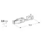 Cosse femelle 2.8 pour 1.0 à 2.5mm2