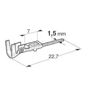 Para o Superdal Superard - conectores de cobre em lata - para o cabo de 1 a 1,5 mm²