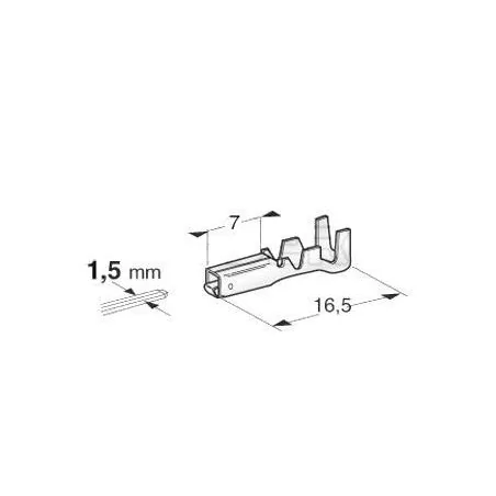 Pour connecteurs SUPERSEAL standard - Cuivre étamé.