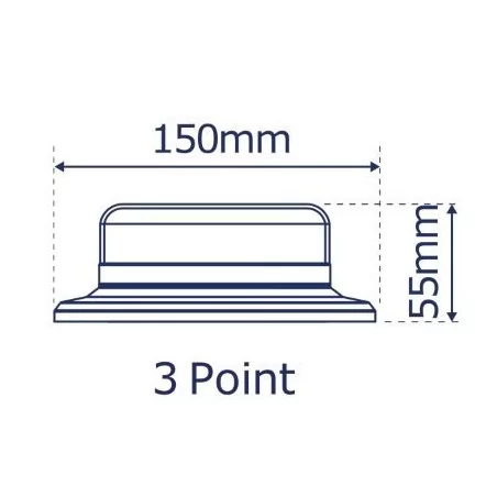 Extra flacher LED-Blitz/Rundumleuchte