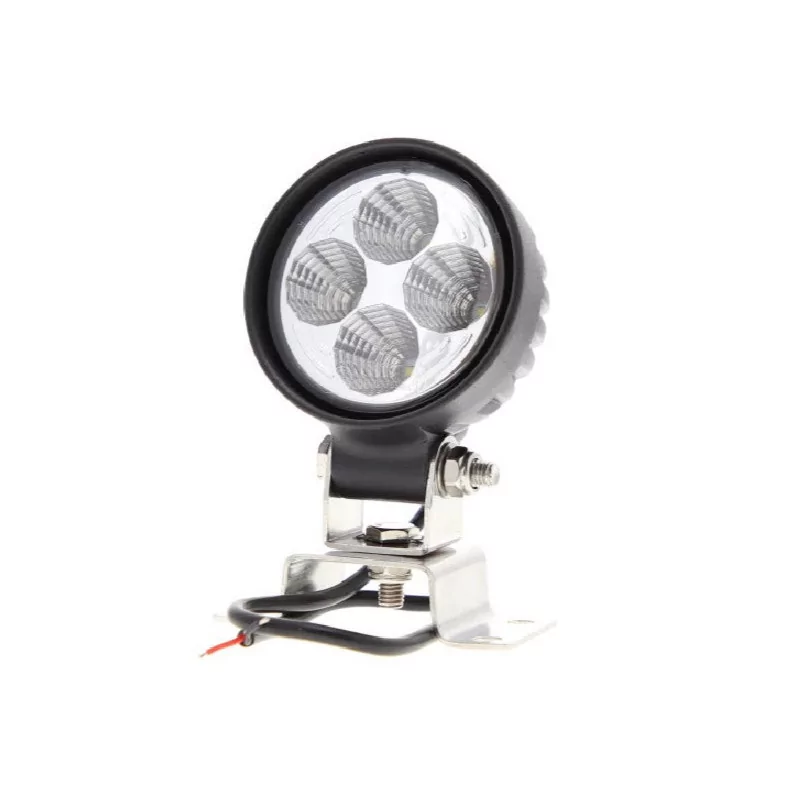 Phare de travail rond 4 leds - 10/30 Volts - ø 84 x H 111 x Ep 65 mm - IP68