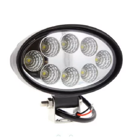 Phare de travail ovale 8 leds - 10/30 Volts