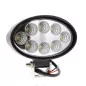 Phare de travail ovale 8 leds - 10/30 Volts 1920 LUMENS