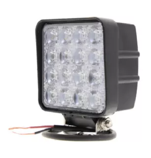 Square work light 16 LEDs - 4000 Lumens - 10/30 volts - L 110 x H 164 x Thickness 72mm - IP67