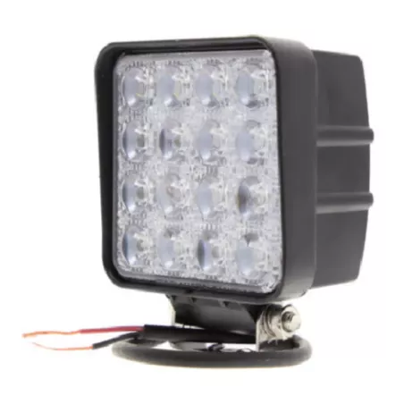 Square work light 16 LEDs - 4000 Lumens - 10/30 volts - L 110 x H 164 x Thickness 72mm - IP67
