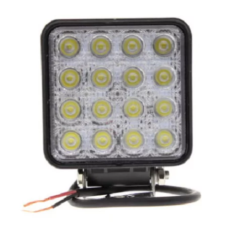 Faro de trabajo carré 16 Leds - 4000 lúmenes - 10/30 voltios - L 110 x H 164 x Ep 72 mm - IP67