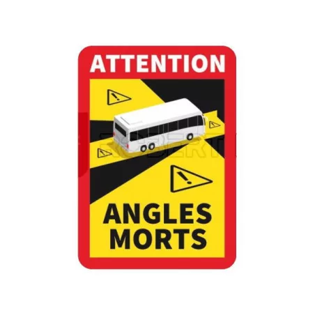 Adhésif/Autocollant Signalisation angles morts pour BUS