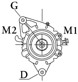 Lichtmaschine 28 Volt 25 A, Komatsu Forklift, Isuzu 1-81200-205-0, Krauf ALK1116