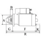 Arrancador 12V 3.0Kw / 11 dientes Bosch 0001354014, 0001354033, 0001358003, 001358006, 0004314011