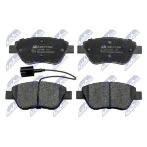 Plaquettes De Frein Avant Brakes FIAT STILO 1.2 - 13.0470-3982.2, 573074B, 0 986 424 597