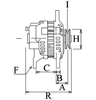 Lichtmaschine 14 Volt 70 A, Bosch 0120488158, Valeo 436159, Krauf ALB0513, Lucas LEA0075