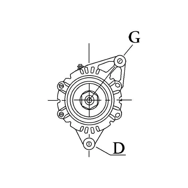 Alternator 14V 43Amp lucas 23616, 23616A, 23616B, 23616D, 23618 Alternator 14V 43Amp lucas 23616, 23616A, 23616B, 23616D, 23618