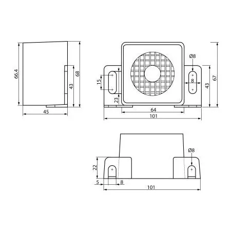 Allarme retromarcia 12/24 Volt 88DB