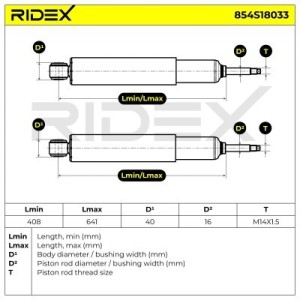 Amortisseur MERCEDES-BENZ 0033233900, 0033234600, 0033234800