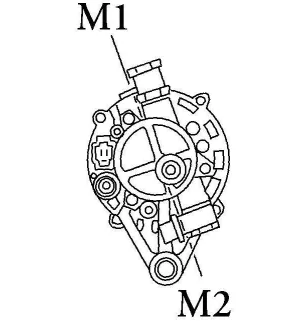 Alternateur 14 Volts 75 A, Valeo 437781, Mitsubishi A002T38676, Krauf ALM1133, Lucas LRA01545