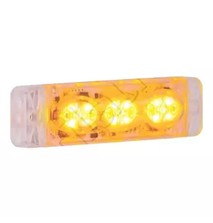 Einstichleuchte 3 LEDs 12/24 Volt orange