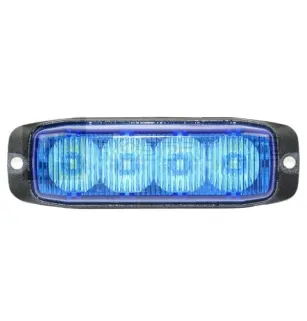 Luce di penetrazione blu 4 LED 12/24 Volt