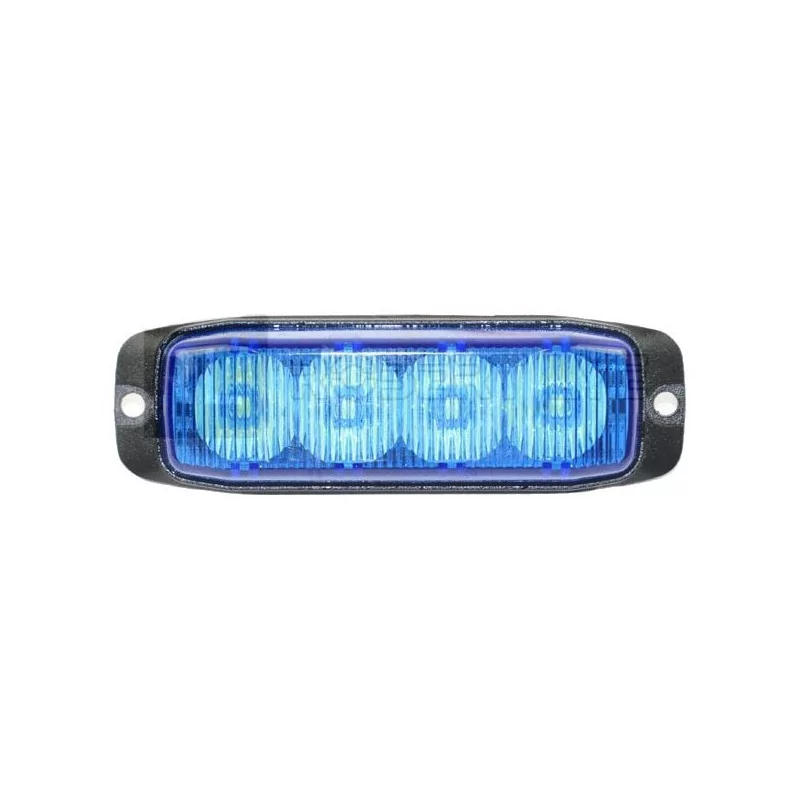 Blaues Einstichlicht 4 LEDs 12/24 Volt