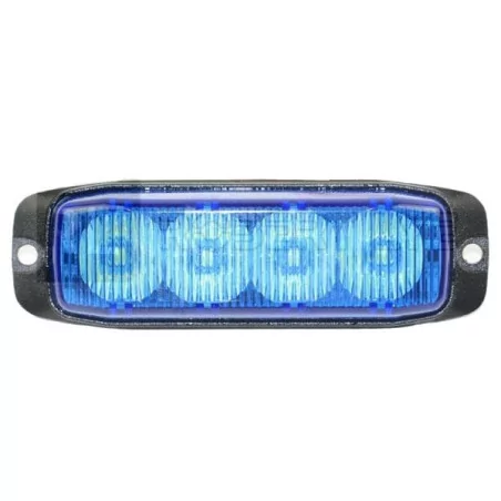 Blaues Einstichlicht 4 LEDs 12/24 Volt