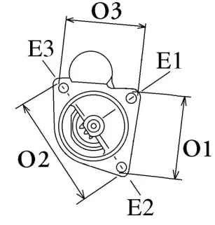 Démarreur 12 Volts, Bosch 0986022121, Ford 1140757, 1144505, Delco DRS3957, Mazda Y401-18-400