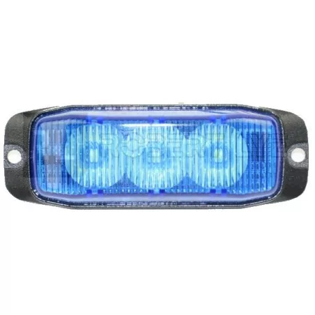 Blue penetration light 3 LEDs 12/24 Volts