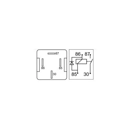 Mini relais 12 V 40 A