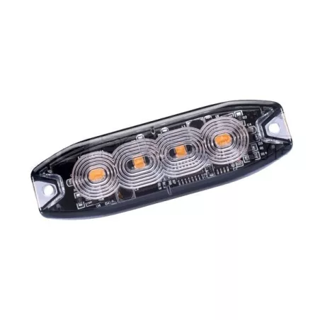 Extra flat orange penetration light 4 LEDs - 12/24 Volts