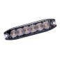 Extra flat orange penetration light 6 LEDs 12/24 Volts