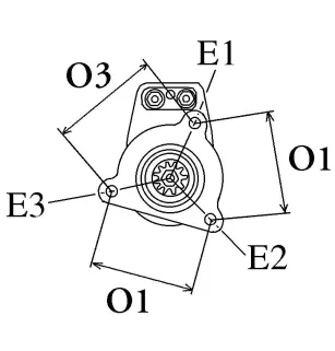 Démarreur 24V Kw 6.6 Bosch 0001410037 0001415008 0001417043 0001417143 0001501020 0001501029 Elmot 0130000