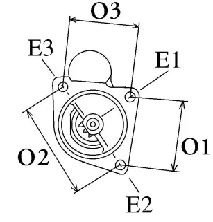 Démarreur 12V 2.0Kw 10Dents Bosch 0001362008, Iskra 10.130.141, Remy (delco) 1109257, Massey Ferguson 1447698M1