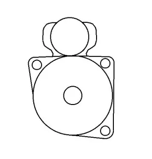 Démarreur 12V 0.1Kw / 10 dents Iskra 11.131.635, Massey Ferguson 1680065M1, Perkins 1873A013, lucas 26025128A