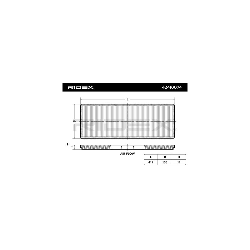 Filtre d'habitacle CHEVROLET, GENERAL MOTORS, GMC 09200067, 09200067, 90383627