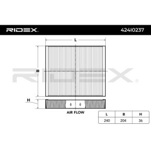 Filtre d'habitacle CHEVROLET 13503675, 13503675, 52102242