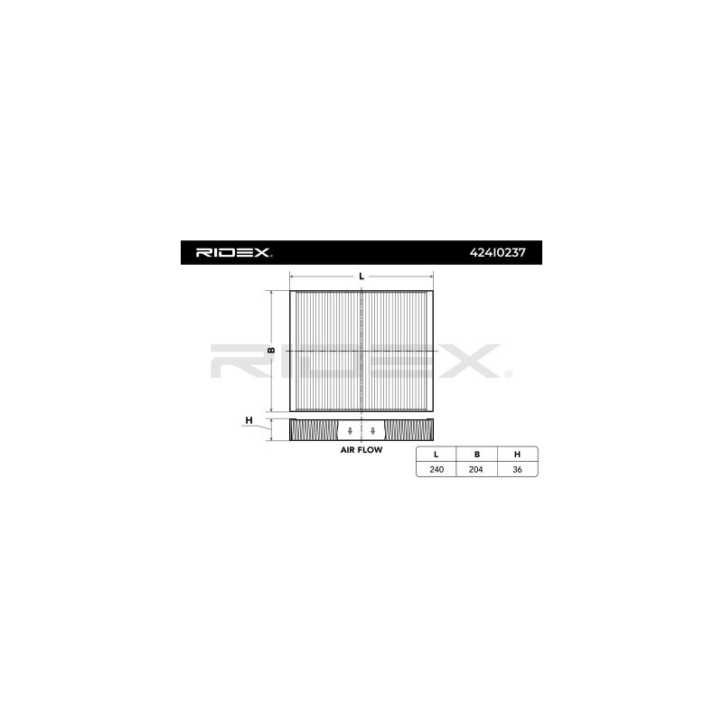 Filtre d'habitacle CHEVROLET 13503675, 13503675, 52102242