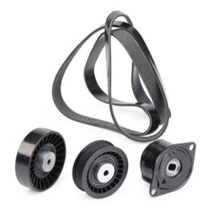 Jeu de courroies trapézoïdales à nervures AUDI, SEAT, SKODA, VW 46769821, 51855784, 71739910