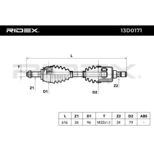Arbre de transmission BMW 31601503307, 31607514477, 31607514479 Arbre de transmission BMW 31601503307, 31607514477, 31607514479
