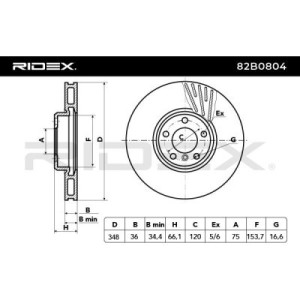 Disque de frein BMW 34116785670, 34116898730, 6785670