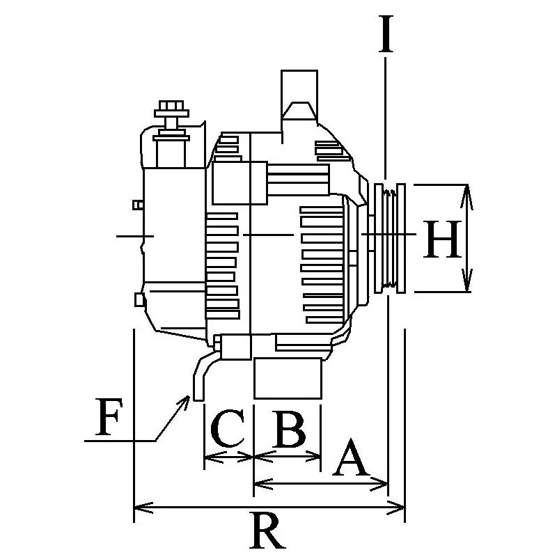 Altérnateur 14V 54Amp Bosch 0120488214, 0120488215, 0120489157, 0120489158, 0120489258