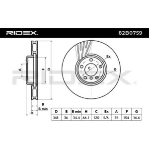 Disque de frein BMW 34116785669, 34116898729,