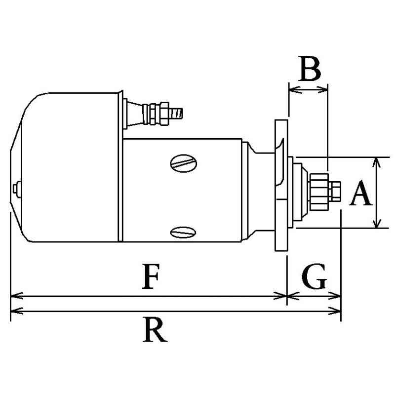 Démarreur 24V 5.4Kw 9dents Bosch 0001402079, 0001414011, 0001416028, Case 060520796, Iskra 11.139.077