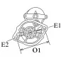 Démarreur 12V 2.2Kw 10dents Caterpillar 1039827, 2803784, Nissan 32A66-00100, Mitsubishi 32A66-00101, Suzuki 32A66-00101