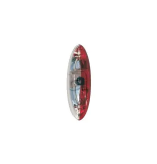 Two-tone surface-mounted clearance light 12-24 Volts