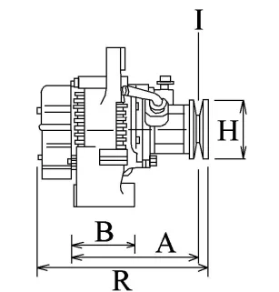 Lichtmaschine 14V 65Amp Iskra 11.201.578, 11.201.810, 11.203.097, HC-Cargo 112114, 112376