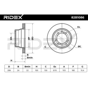 Disque de frein PORSCHE 95135204102, ,