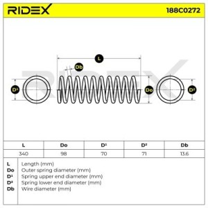 Ressort de suspension MERCEDES-BENZ 1243241104, A1243241104,