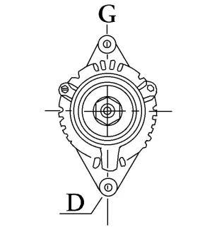 Alternateur 14V 70Amp Mitsubishi A002TB0091, A002TB0091A, A002TB0091B, A002TB2391, A002TB6191