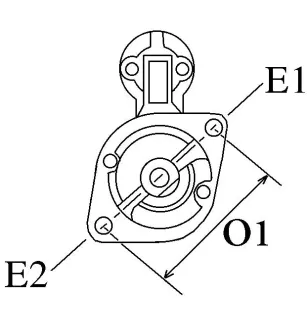 Démarreur 12V 1.2Kw 8dents HC-PARTS CS886, Valeo D6RA76, Mitsubishi MD308088