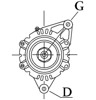 Modifica 14V 70AMP DENSO 101211-0050, 101211-0051, 101211-0052, 101211-0340, 101211-0341